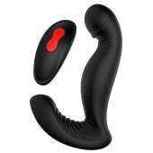 Черный вибромассажер простаты SWIRLING P-PLEASER - Dream Toys - в Копейске купить с доставкой