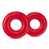 Набор из 2 красных эрекционных колец DONUT RINGS OVERSIZED - Blush Novelties - в Копейске купить с доставкой