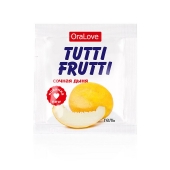 Пробник гель-смазки Tutti-frutti со вкусом сочной дыни - 4 гр. - Биоритм - купить с доставкой в Копейске