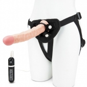 Регулируемые трусики с вибрирующей насадкой - 21 см. - Lux Fetish - купить с доставкой в Копейске