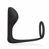 Стимулятор простаты с фиксацией эрекционным кольцом Prostate Gear - BlueLine - в Копейске купить с доставкой