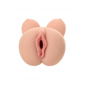 Телесный вибромастурбатор-вагина Clara OnaHole с имитацией груди - KOKOS - в Копейске купить с доставкой