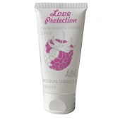 Лубрикант на водной основе с ароматом малины Love Protection Raspberry - 50 мл. - Lola Games - купить с доставкой в Копейске
