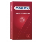 Презервативы Torex  Сладкая любовь  с ароматом клубники - 12 шт. - Torex - купить с доставкой в Копейске