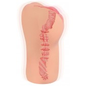 Телесный вибромастурбатор-вагина с рельефом BELLANA AUTO - KOKOS - в Копейске купить с доставкой