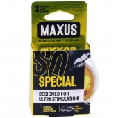 Презервативы с точками и рёбрами в пластиковом кейсе MAXUS Special - 3 шт. - Maxus - купить с доставкой в Копейске