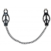 Зажимы на соски Darkside с цепочкой - Lola Games - купить с доставкой в Копейске