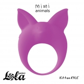 Фиолетовое эрекционное кольцо Kitten Kyle - Lola Games - в Копейске купить с доставкой