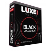 Черные презервативы LUXE Royal Black Collection - 3 шт. - Luxe - купить с доставкой в Копейске