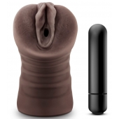 Коричневый мастурбатор-вагина Hot Chocolate Brianna - Blush Novelties - в Копейске купить с доставкой