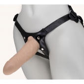 Пустотелый поясной фаллопротез MINI - 17,5 см. - LOVETOY (А-Полимер) - купить с доставкой в Копейске