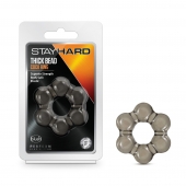 Дымчатое эрекционное кольцо Stay Hard Thick Bead Cock Ring - Blush Novelties - в Копейске купить с доставкой