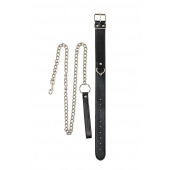 Черный ошейник с поводком Wild - Lola Games - купить с доставкой в Копейске