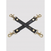 Черный фиксатор для манжет Bound to You Faux Leather Hogtie - Fifty Shades of Grey - купить с доставкой в Копейске
