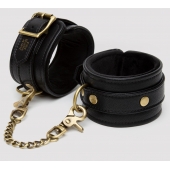 Черные оковы на ноги Bound to You Faux Leather Ankle Cuffs - Fifty Shades of Grey - купить с доставкой в Копейске