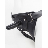 Черный пояс для насадок CLASS STRAP Restyling - LOVETOY (А-Полимер) - купить с доставкой в Копейске