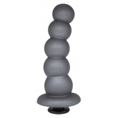 Черная насадка-елочка PLATINUM 6  - 17 см. - LOVETOY (А-Полимер) - купить с доставкой в Копейске