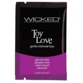 Лубрикант на водной основе для использования с игрушками WICKED Toy Love - 3 мл. - Wicked - купить с доставкой в Копейске