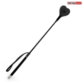 Черный стек с наконечником-сердечком - 54 см. - Notabu - купить с доставкой в Копейске