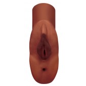 Коричневый мастурбатор Perfect Pussy Double Stroker - Pipedream - в Копейске купить с доставкой