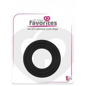 Набор из 3 эрекционных колец SILICONE COCKRINGS - Dream Toys - в Копейске купить с доставкой