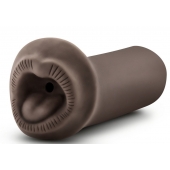 Коричневый мастурбатор-ротик Naughty Nicole - Blush Novelties - в Копейске купить с доставкой