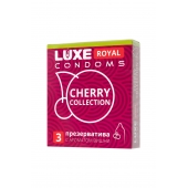 Презервативы с ароматом вишни LUXE Royal Cherry Collection - 3 шт. - Luxe - купить с доставкой в Копейске