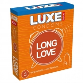 Презервативы с продлевающим эффектом LUXE Royal Long Love - 3 шт. - Luxe - купить с доставкой в Копейске