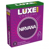 Презервативы с увеличенным количеством смазки LUXE Royal Nirvana - 3 шт. - Luxe - купить с доставкой в Копейске