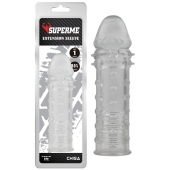 Прозрачная реалистичная насадка на пенис Extra Texture Sleeve - 16,2 см. - Chisa - в Копейске купить с доставкой