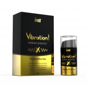Жидкий интимный гель с эффектом вибрации Vibration! Vodka Energy - 15 мл. - INTT - купить с доставкой в Копейске