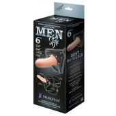 Телесный пустотелый харнесс MEN Style - 17,5 см. - LOVETOY (А-Полимер) - купить с доставкой в Копейске