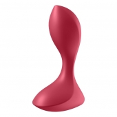 Красный вибромассажёр простаты Satisfyer Backdoor Lover - 14 см. - Satisfyer - в Копейске купить с доставкой