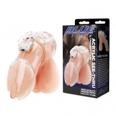 Прозрачная клетка целомудрия Acrylic See-thru Chastity Cage - BlueLine - купить с доставкой в Копейске