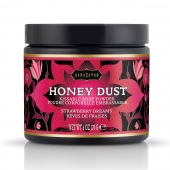 Пудра для тела Honey Dust Body Powder с ароматом клубники - 170 гр. - Kama Sutra - купить с доставкой в Копейске