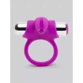 Лиловое виброкольцо с пультом ДУ Remote Control Cock Ring - Happy Rabbit - в Копейске купить с доставкой