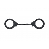 Черные силиконовые наручники Suppression - Lola Games - купить с доставкой в Копейске