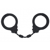 Черные силиконовые наручники Suppression - Lola Games - купить с доставкой в Копейске