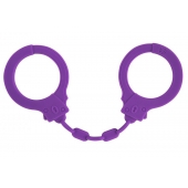 Фиолетовые силиконовые наручники Suppression - Lola Games - купить с доставкой в Копейске