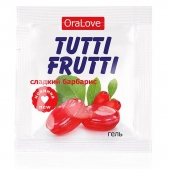 Гель-смазка Tutti-frutti со вкусом барбариса - 4 гр. - Биоритм - купить с доставкой в Копейске