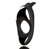 Черное эрекционное кольцо с двумя моторами Zeus Dual Vibe Cock Ring - FeelzToys - в Копейске купить с доставкой