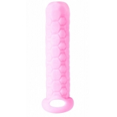 Розовый фаллоудлинитель Homme Long - 13,5 см. - Lola Games - в Копейске купить с доставкой