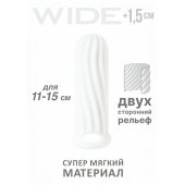 Белый фаллоудлинитель Homme Wide - 13 см. - Lola Games - в Копейске купить с доставкой