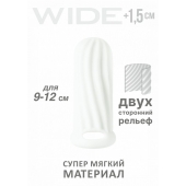 Белый фаллоудлинитель Homme Wide - 11 см. - Lola Games - в Копейске купить с доставкой