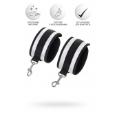 Серебристо-черные наручники Anonymo - ToyFa - купить с доставкой в Копейске