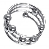 Большое металлическое кольцо под головку пениса - ToyFa - купить с доставкой в Копейске