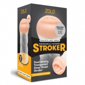 Мастурбатор-ротик ZOLO DEEP THROAT - Zolo - в Копейске купить с доставкой
