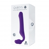 Фиолетовый безремневой страпон Queens L - Adrien Lastic - купить с доставкой в Копейске
