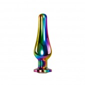 Радужная металлическая пробка Rainbow Metal Plug Medium - 11,1 см. - Evolved