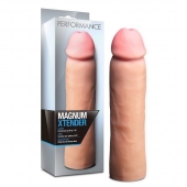 Телесная фаллическая насадка на пенис Magnum Xtender - 23 см. - Blush Novelties - в Копейске купить с доставкой
